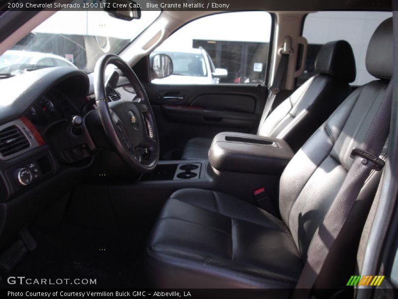 Blue Granite Metallic / Ebony 2009 Chevrolet Silverado 1500 LTZ Crew Cab