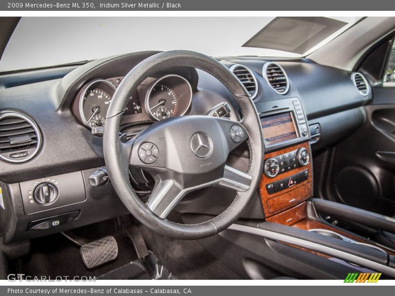 Iridium Silver Metallic / Black 2009 Mercedes-Benz ML 350