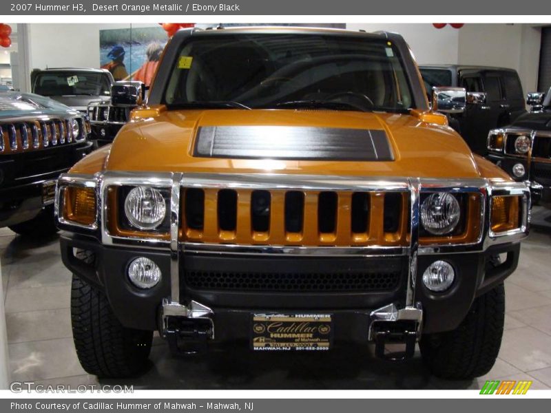 Desert Orange Metallic / Ebony Black 2007 Hummer H3