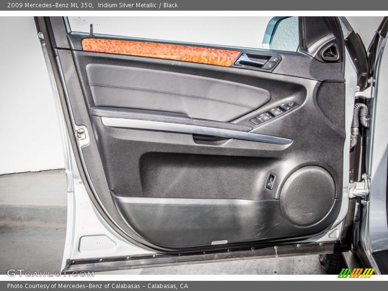 Iridium Silver Metallic / Black 2009 Mercedes-Benz ML 350