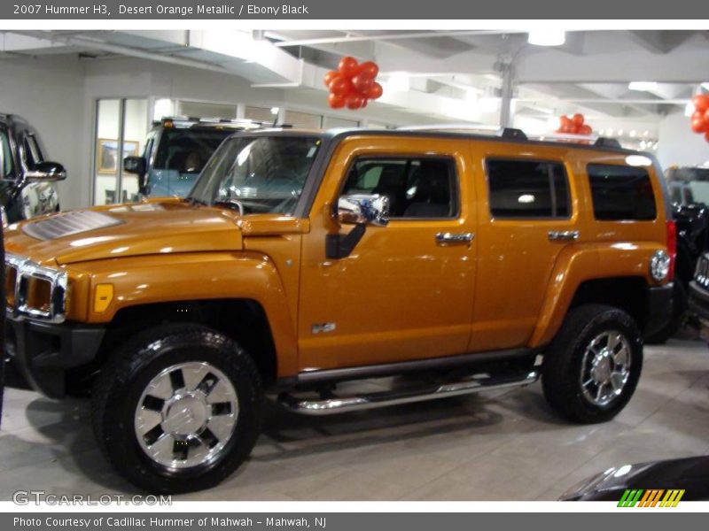 Desert Orange Metallic / Ebony Black 2007 Hummer H3