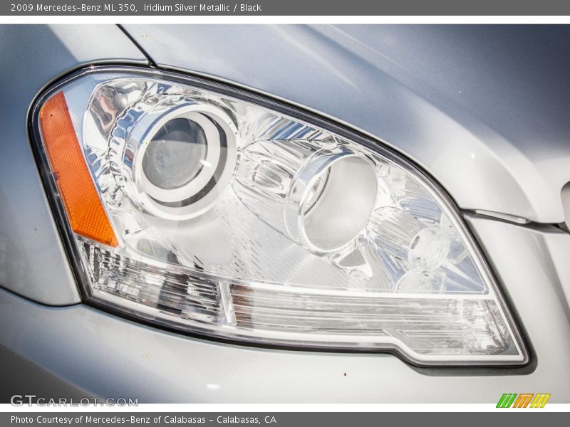 Iridium Silver Metallic / Black 2009 Mercedes-Benz ML 350