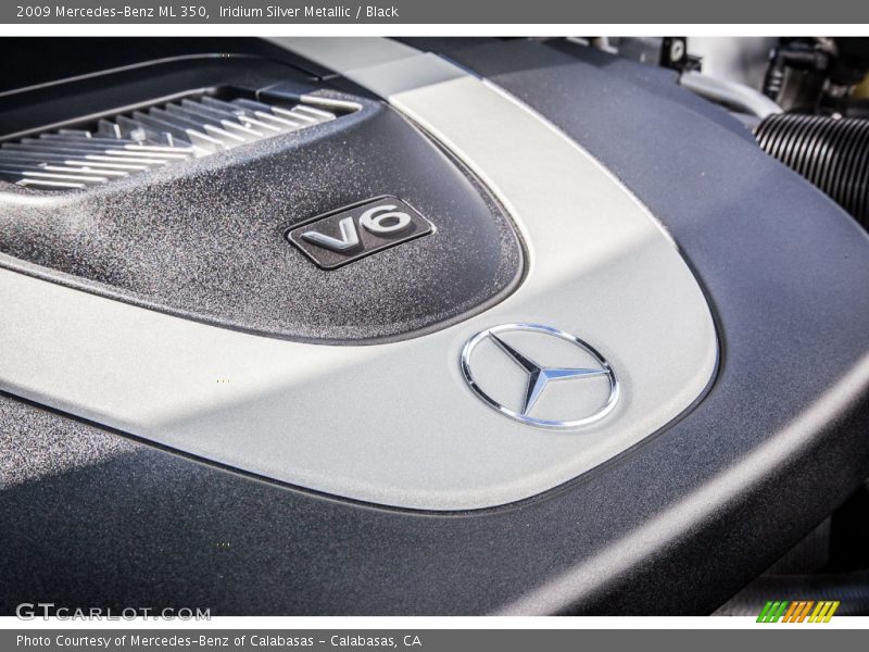 Iridium Silver Metallic / Black 2009 Mercedes-Benz ML 350