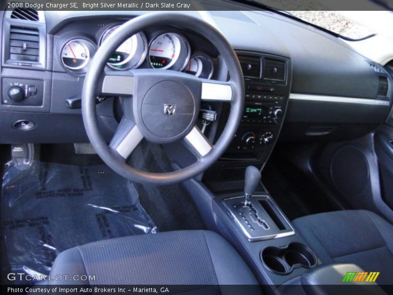 Bright Silver Metallic / Dark Slate Gray 2008 Dodge Charger SE