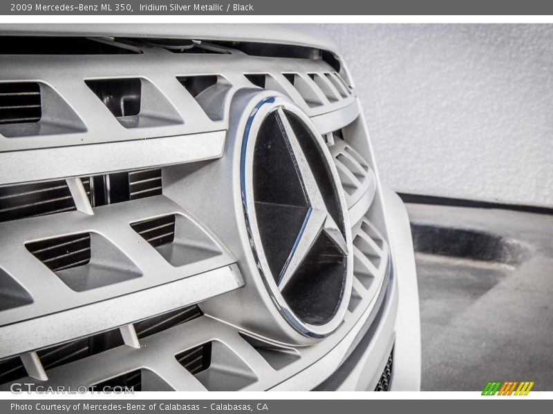 Iridium Silver Metallic / Black 2009 Mercedes-Benz ML 350