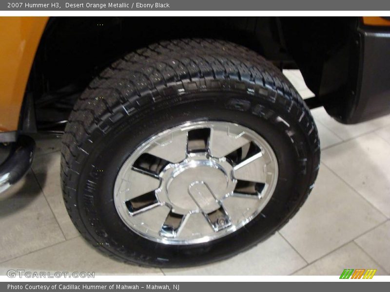 Desert Orange Metallic / Ebony Black 2007 Hummer H3