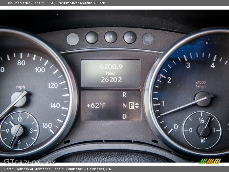 Iridium Silver Metallic / Black 2009 Mercedes-Benz ML 350
