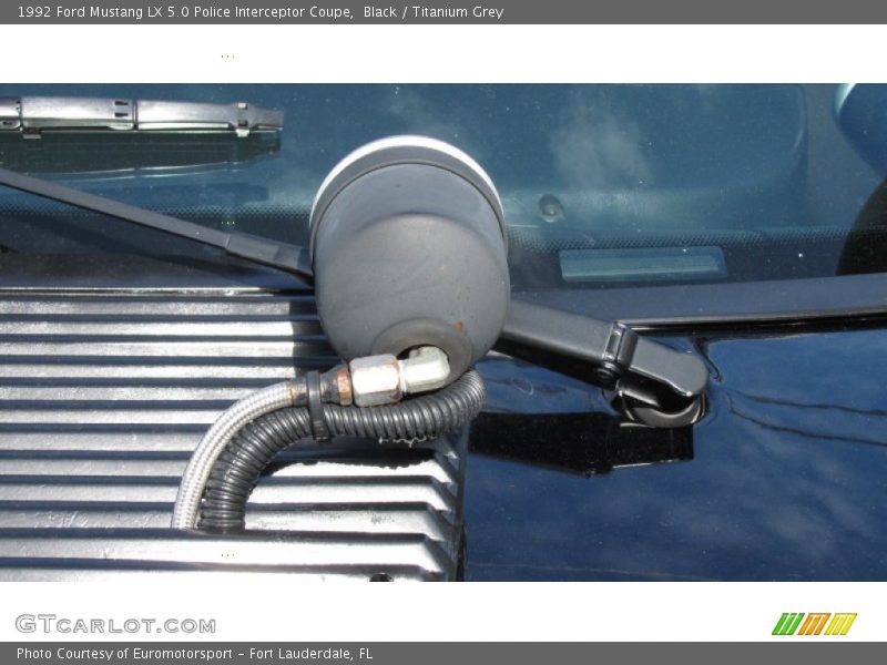 Black / Titanium Grey 1992 Ford Mustang LX 5.0 Police Interceptor Coupe