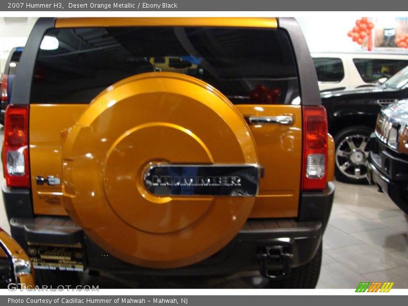 Desert Orange Metallic / Ebony Black 2007 Hummer H3