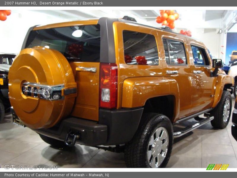 Desert Orange Metallic / Ebony Black 2007 Hummer H3
