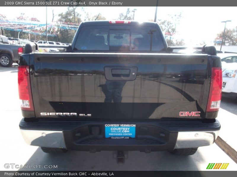 Onyx Black / Ebony 2009 GMC Sierra 1500 SLE Z71 Crew Cab 4x4