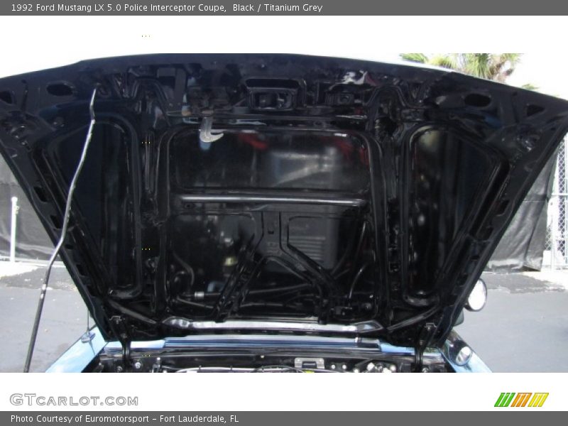 Black / Titanium Grey 1992 Ford Mustang LX 5.0 Police Interceptor Coupe