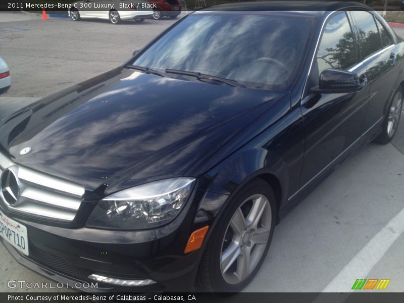 Black / Black 2011 Mercedes-Benz C 300 Luxury
