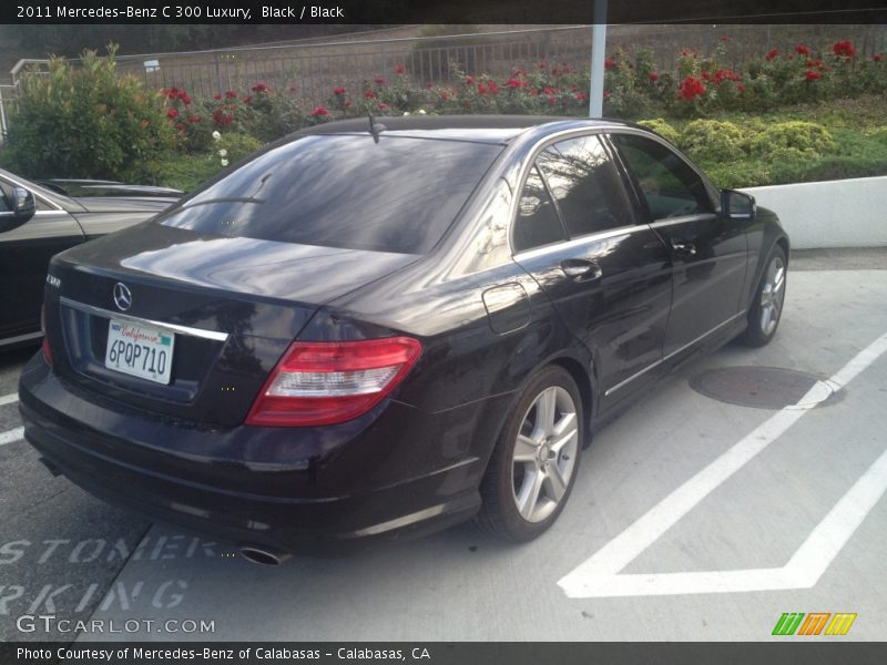 Black / Black 2011 Mercedes-Benz C 300 Luxury