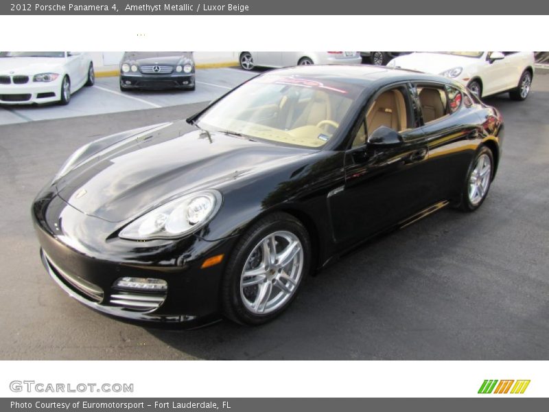 Amethyst Metallic / Luxor Beige 2012 Porsche Panamera 4