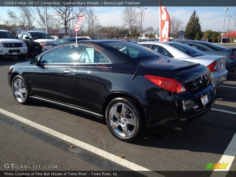 Carbon Black Metallic / Ebony/Light Titanium 2009 Pontiac G6 GT Convertible