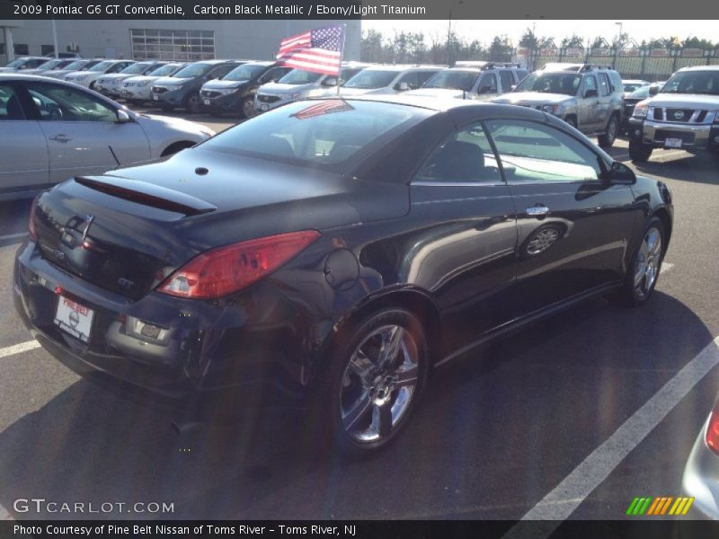 Carbon Black Metallic / Ebony/Light Titanium 2009 Pontiac G6 GT Convertible