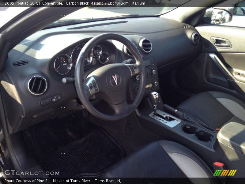 Carbon Black Metallic / Ebony/Light Titanium 2009 Pontiac G6 GT Convertible