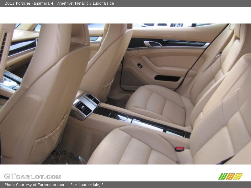 Amethyst Metallic / Luxor Beige 2012 Porsche Panamera 4