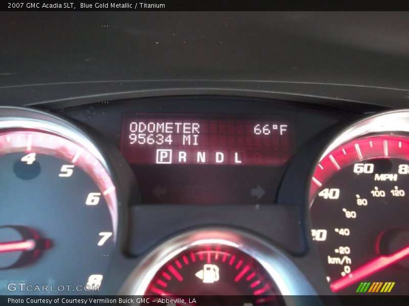 Blue Gold Metallic / Titanium 2007 GMC Acadia SLT