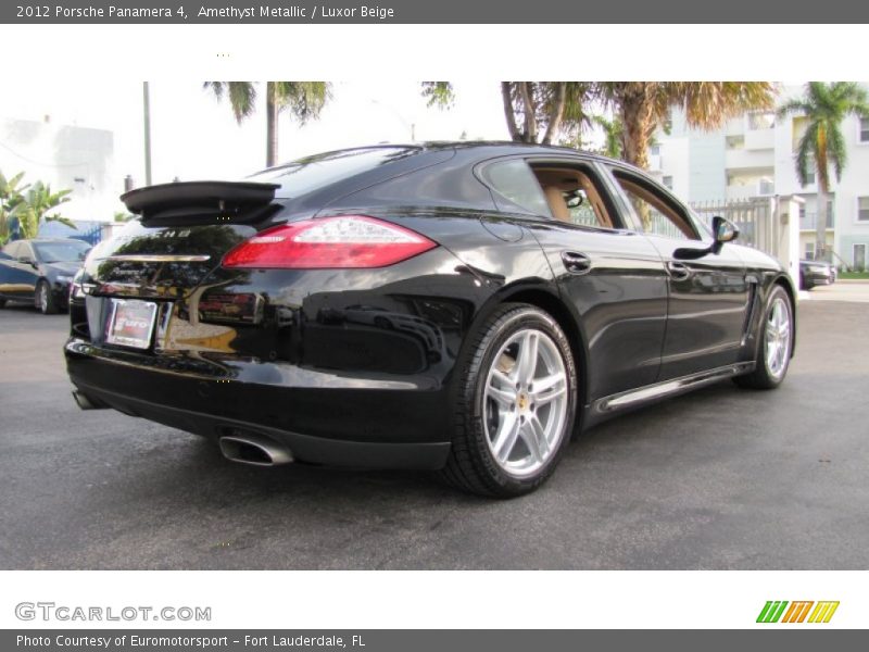 Amethyst Metallic / Luxor Beige 2012 Porsche Panamera 4