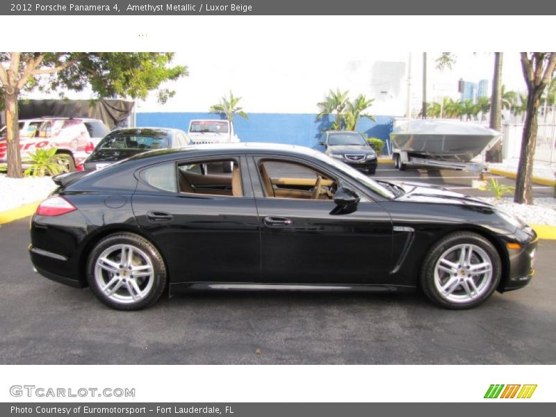 Amethyst Metallic / Luxor Beige 2012 Porsche Panamera 4