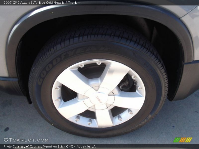 Blue Gold Metallic / Titanium 2007 GMC Acadia SLT