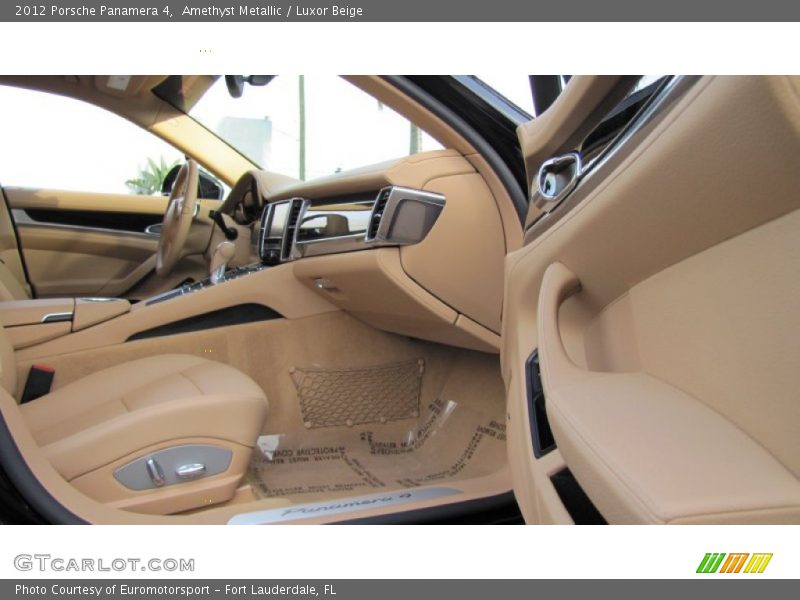 Amethyst Metallic / Luxor Beige 2012 Porsche Panamera 4