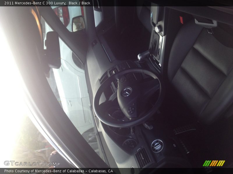 Black / Black 2011 Mercedes-Benz C 300 Luxury