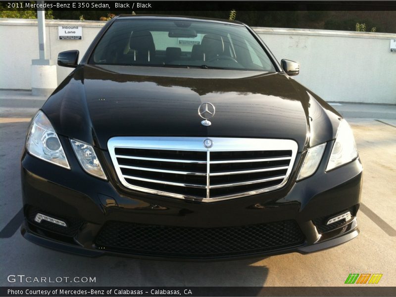 Black / Black 2011 Mercedes-Benz E 350 Sedan