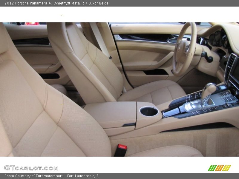 Amethyst Metallic / Luxor Beige 2012 Porsche Panamera 4
