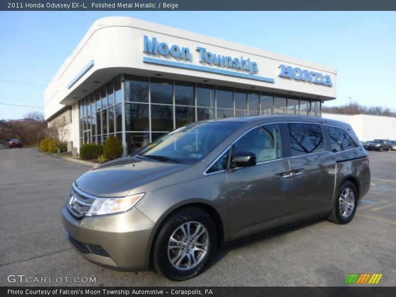 Polished Metal Metallic / Beige 2011 Honda Odyssey EX-L