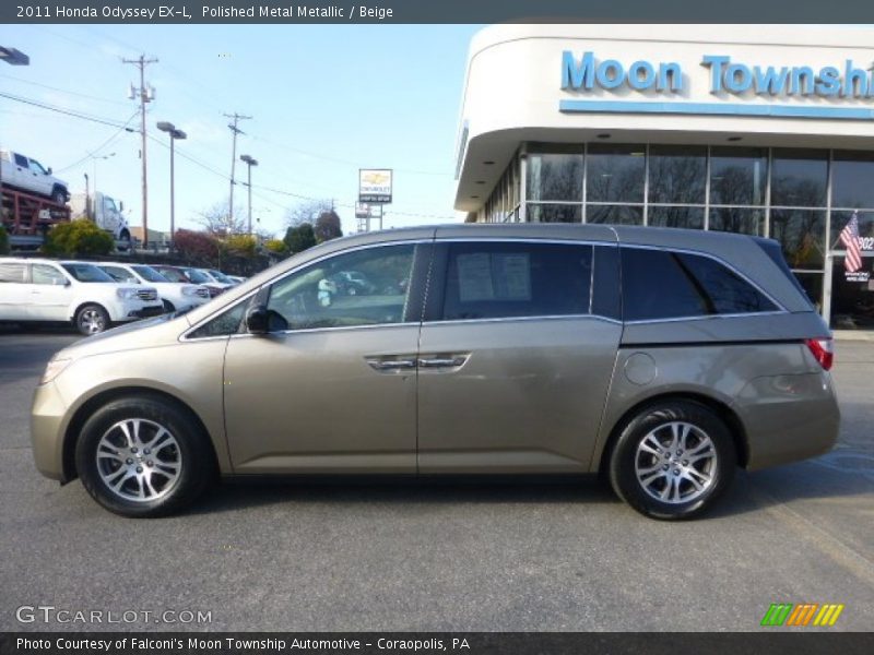 Polished Metal Metallic / Beige 2011 Honda Odyssey EX-L
