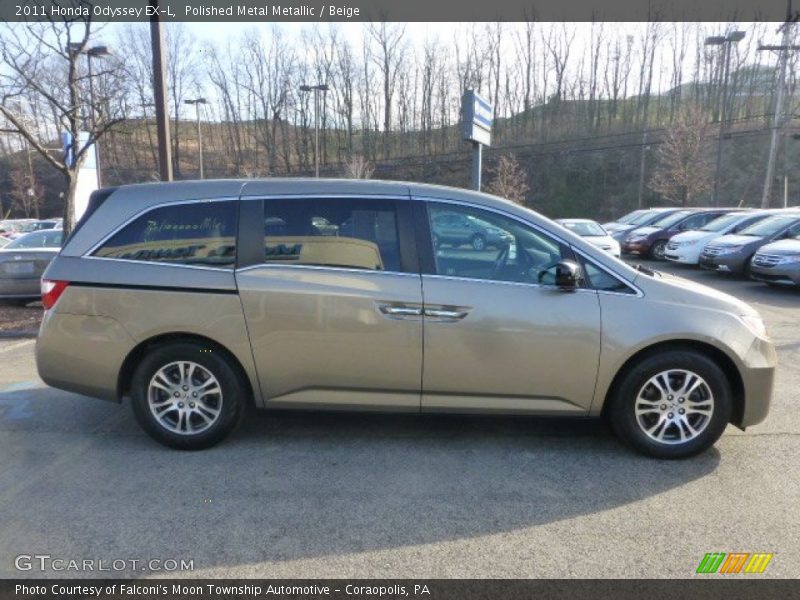 Polished Metal Metallic / Beige 2011 Honda Odyssey EX-L