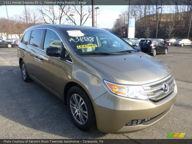 Polished Metal Metallic / Beige 2011 Honda Odyssey EX-L