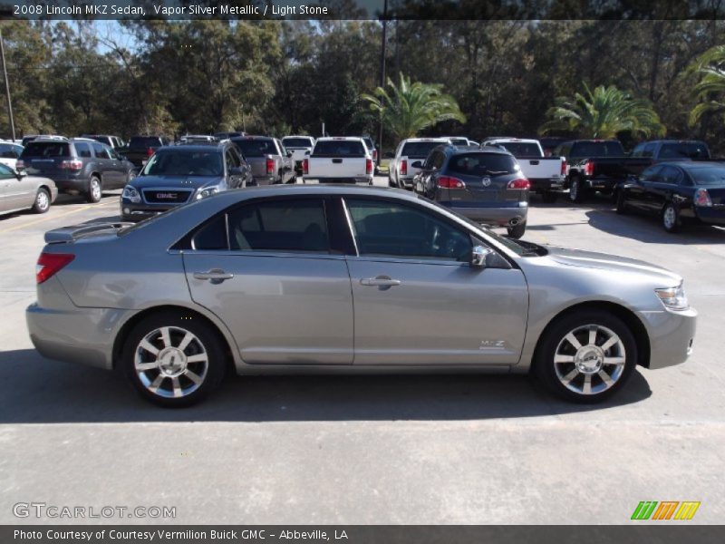 Vapor Silver Metallic / Light Stone 2008 Lincoln MKZ Sedan
