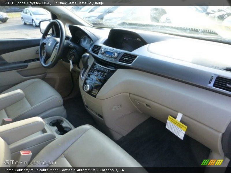 Polished Metal Metallic / Beige 2011 Honda Odyssey EX-L