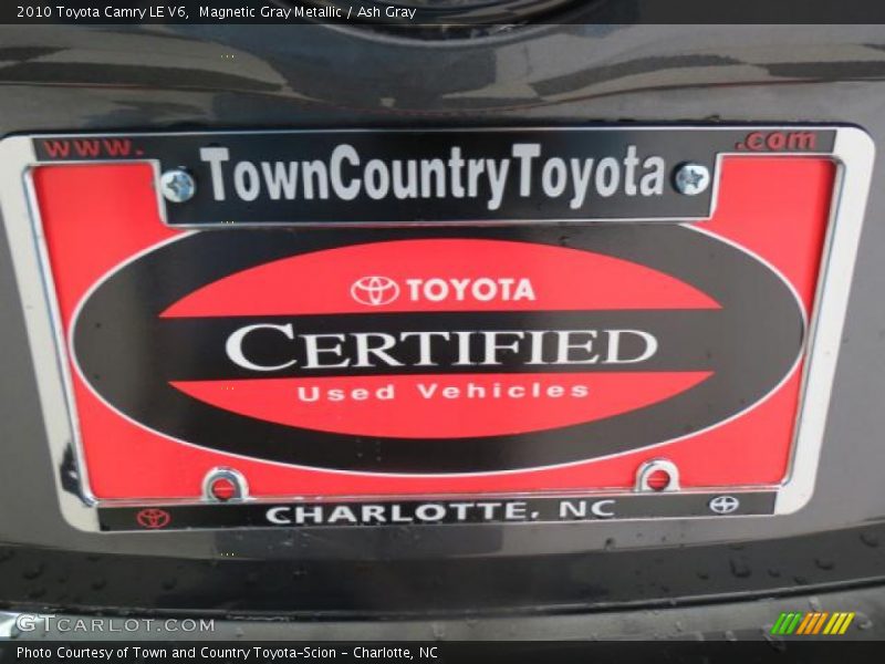 Magnetic Gray Metallic / Ash Gray 2010 Toyota Camry LE V6