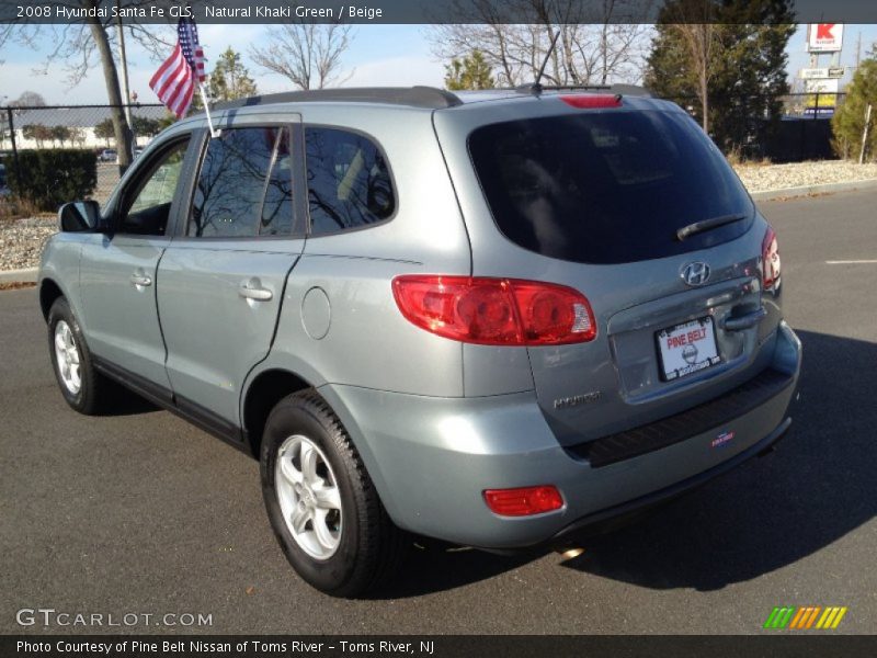 Natural Khaki Green / Beige 2008 Hyundai Santa Fe GLS