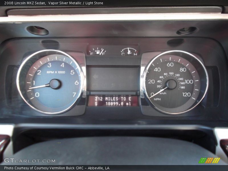Vapor Silver Metallic / Light Stone 2008 Lincoln MKZ Sedan