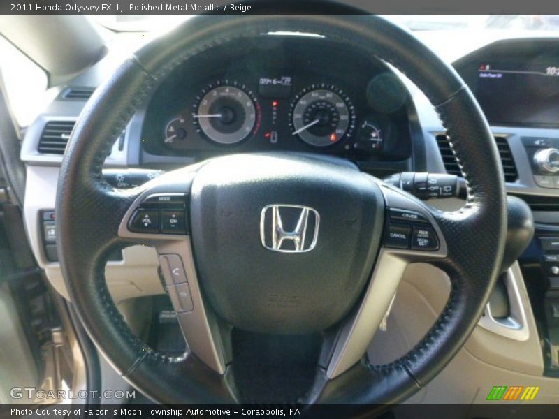 Polished Metal Metallic / Beige 2011 Honda Odyssey EX-L