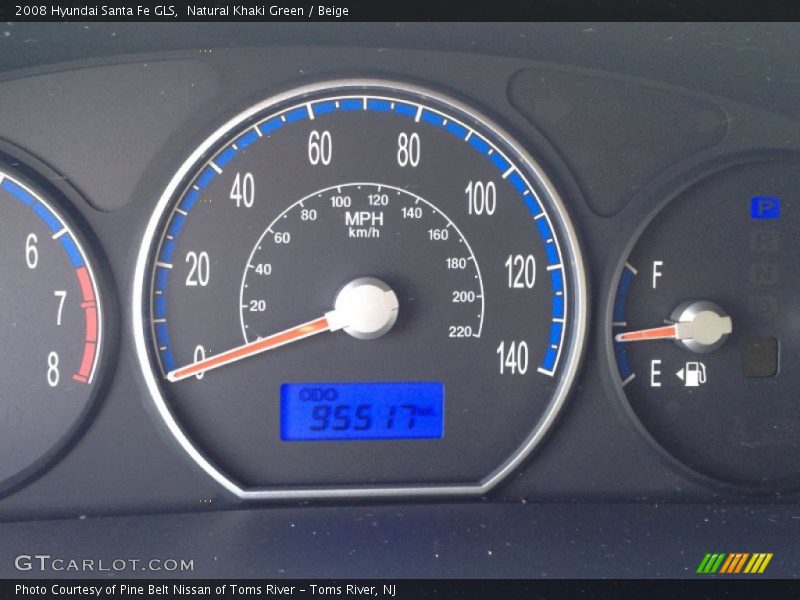 Natural Khaki Green / Beige 2008 Hyundai Santa Fe GLS