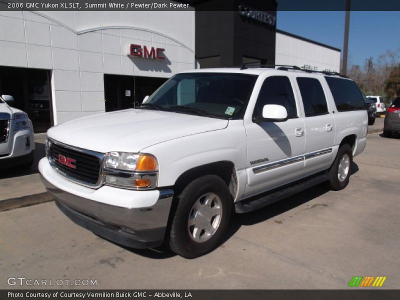 Summit White / Pewter/Dark Pewter 2006 GMC Yukon XL SLT