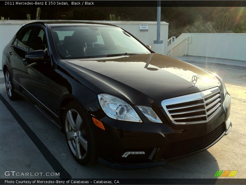 Black / Black 2011 Mercedes-Benz E 350 Sedan
