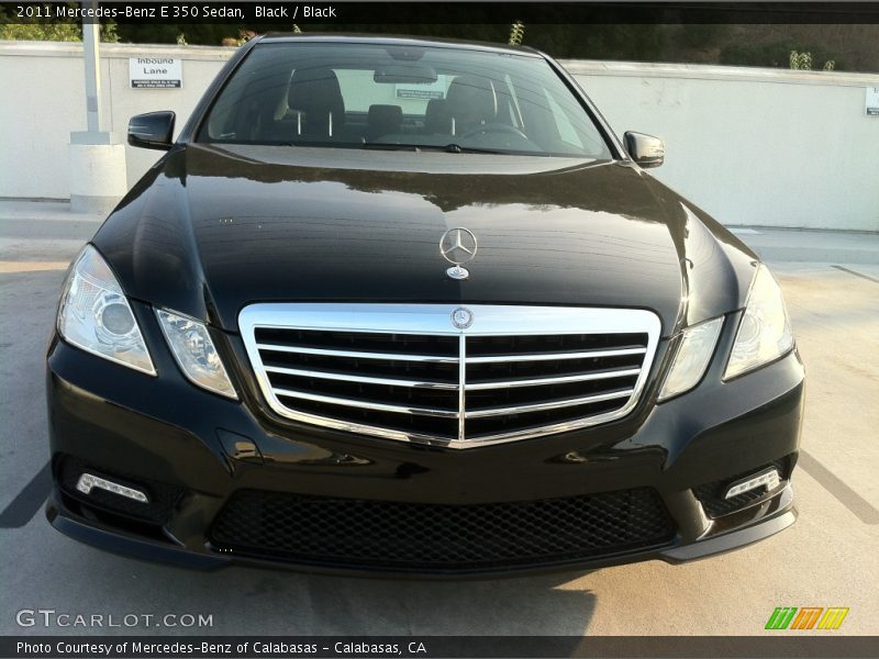 Black / Black 2011 Mercedes-Benz E 350 Sedan