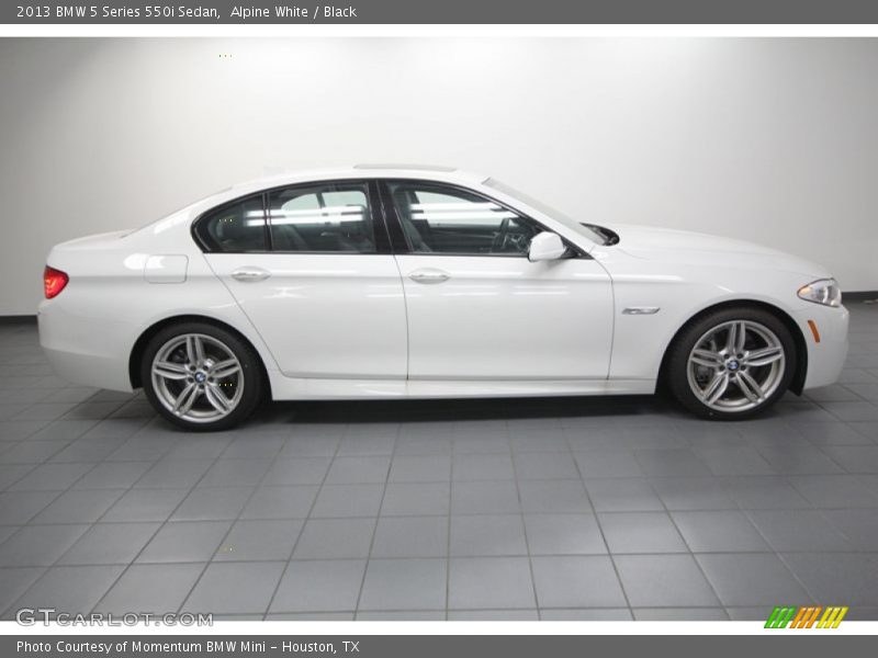 Alpine White / Black 2013 BMW 5 Series 550i Sedan