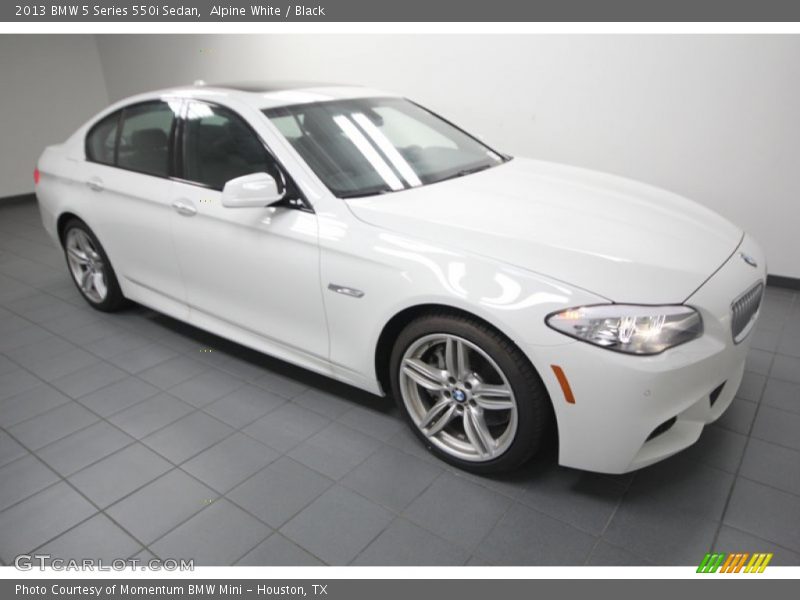 Alpine White / Black 2013 BMW 5 Series 550i Sedan
