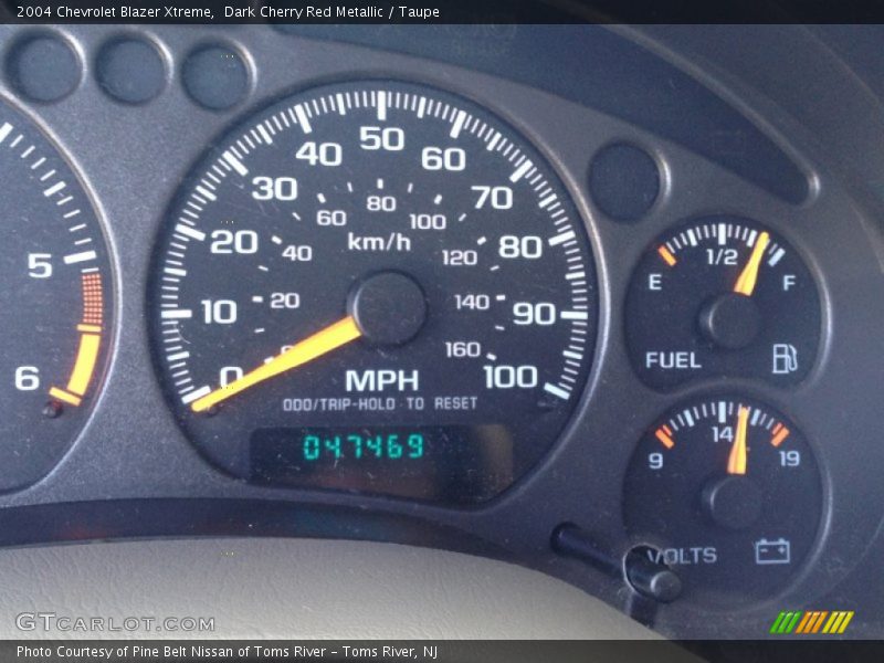 Dark Cherry Red Metallic / Taupe 2004 Chevrolet Blazer Xtreme