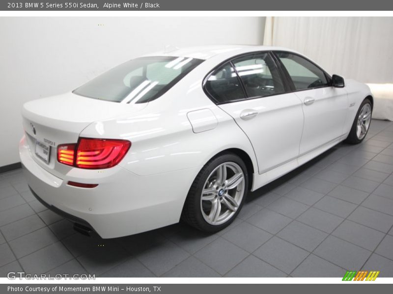 Alpine White / Black 2013 BMW 5 Series 550i Sedan