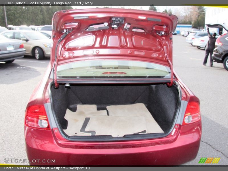 Tango Red Pearl / Ivory 2007 Honda Civic LX Sedan